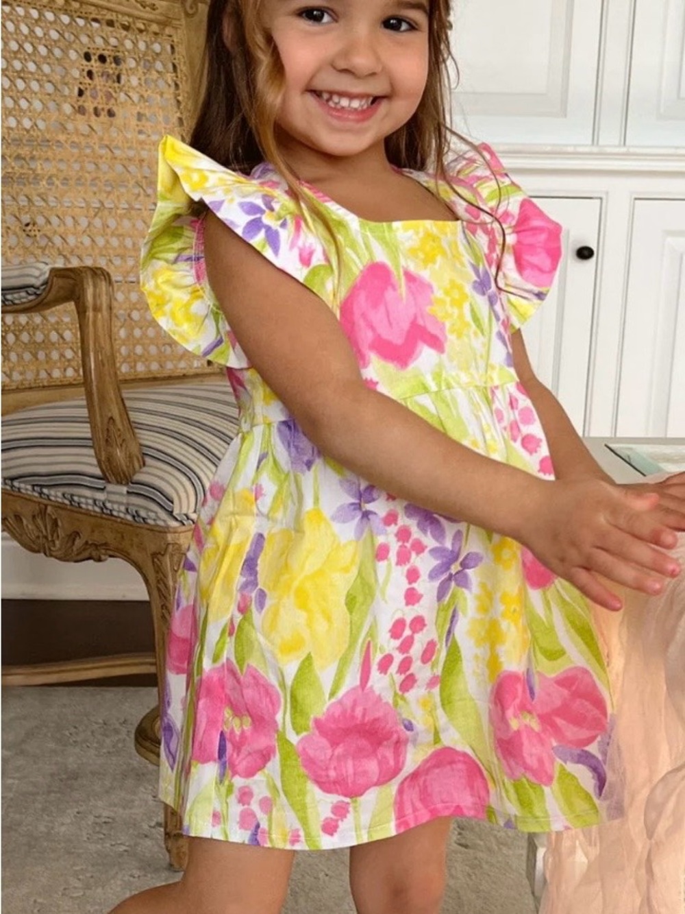 Show Me Your Mumu Mini Dress Toddler Poppy Size 2T Girls Floral Pastel